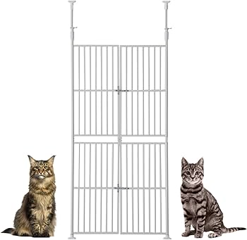 Amazon.co.jp: ペットゲート 猫 脱走防止 柵 高さ調節対応 205~285cm